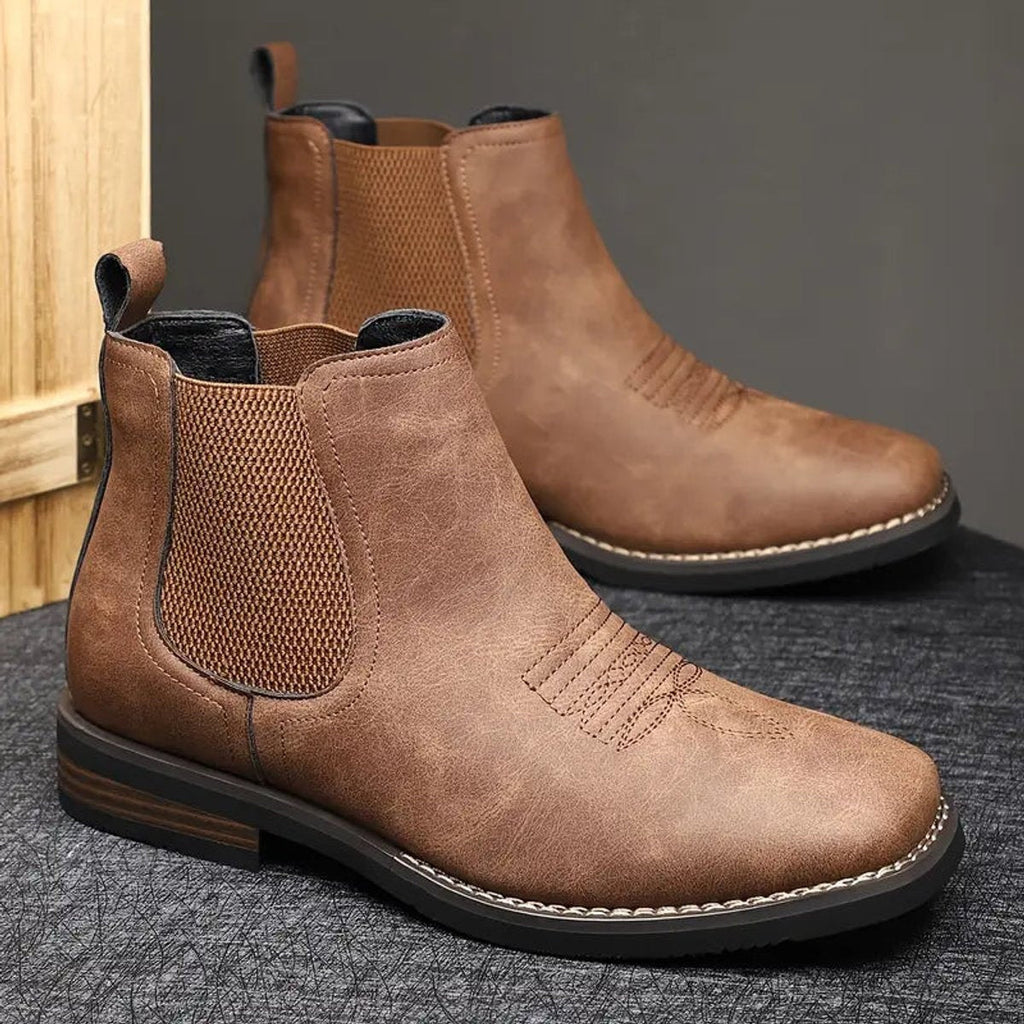 Rafael | Botas Chelsea Hombre Slip-On Cuero Sintético Suela Bloque