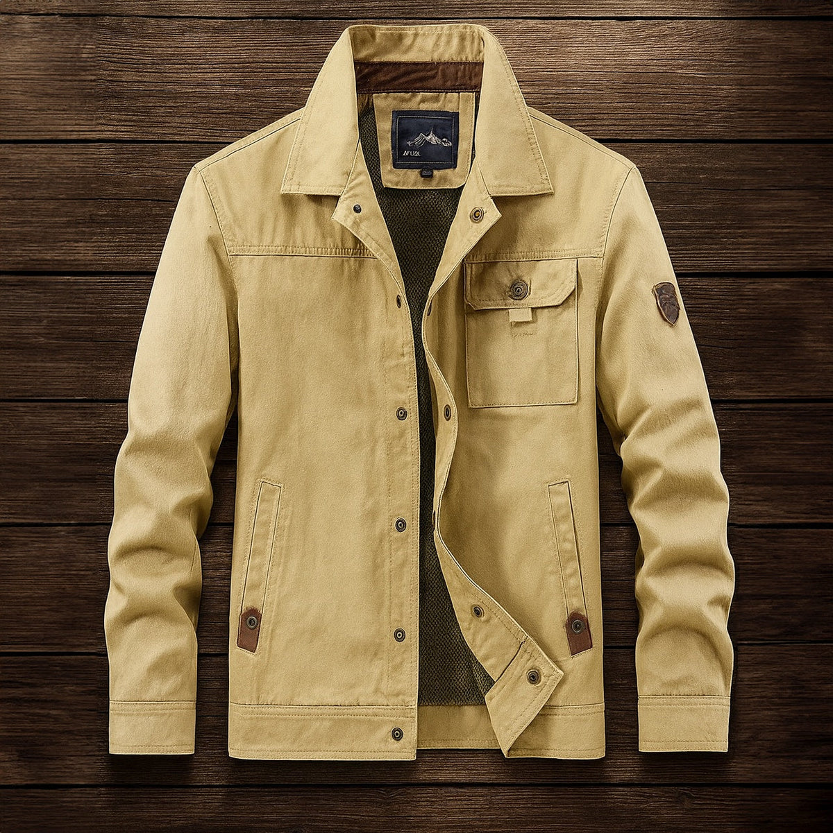 Rodrigo | Chaqueta Militar Hombre de Algodón Utilitaria Multibolsillos