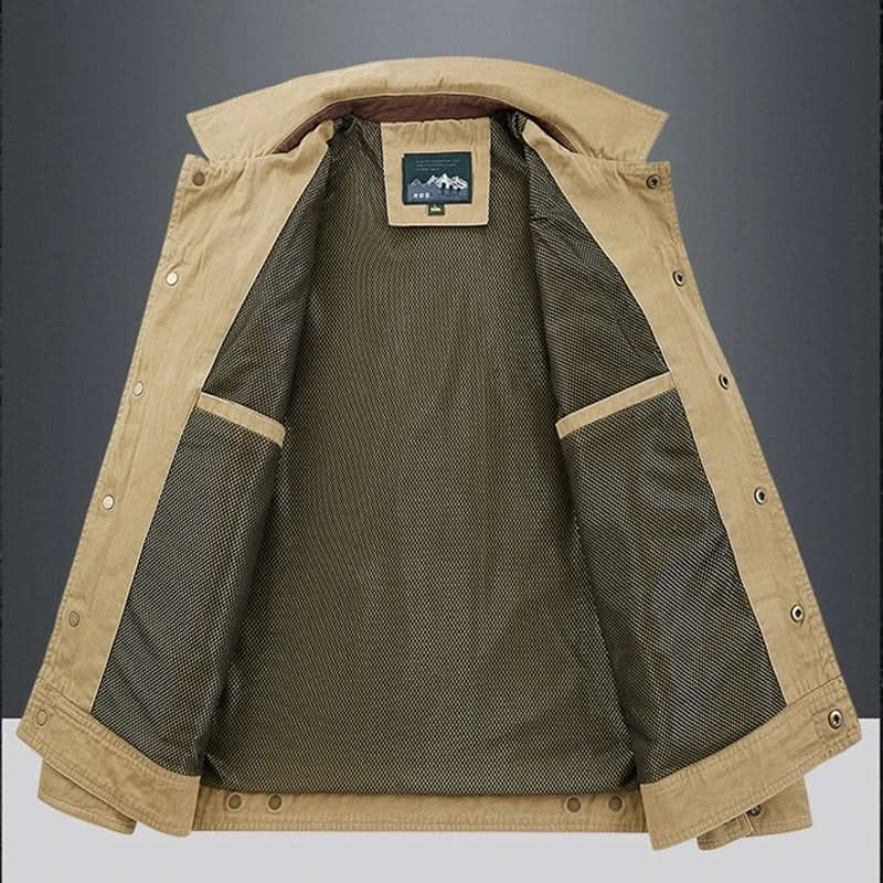 Rodrigo | Chaqueta Militar Hombre de Algodón Utilitaria Multibolsillos