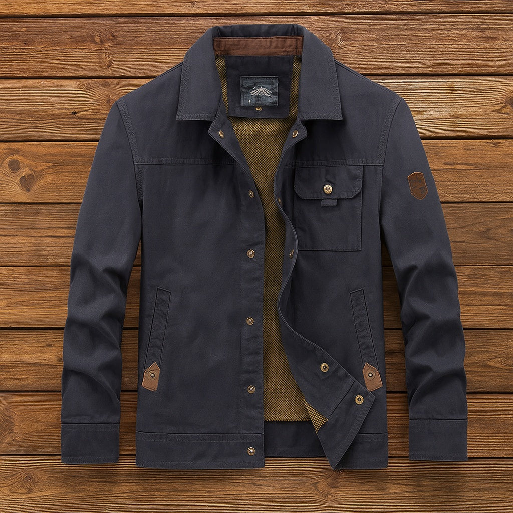 Rodrigo | Chaqueta Militar Hombre de Algodón Utilitaria Multibolsillos