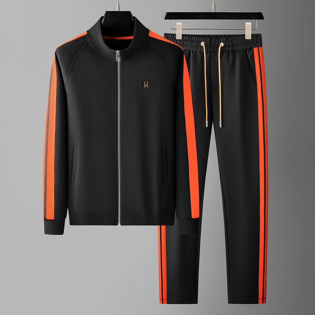 Rodrigo | Conjunto Sudadera Hombre Cremallera Franjas Contraste