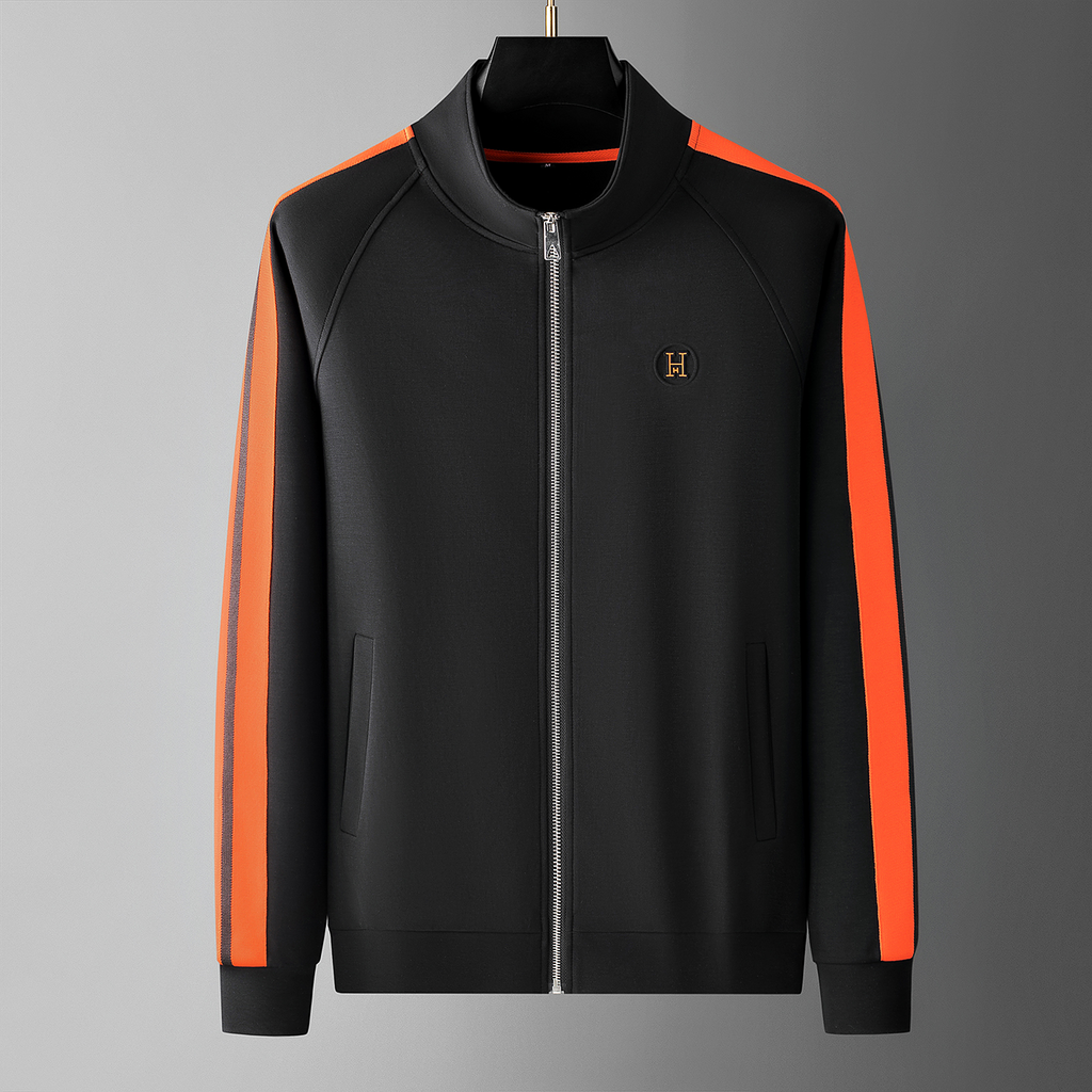 Rodrigo | Conjunto Sudadera Hombre Cremallera Franjas Contraste