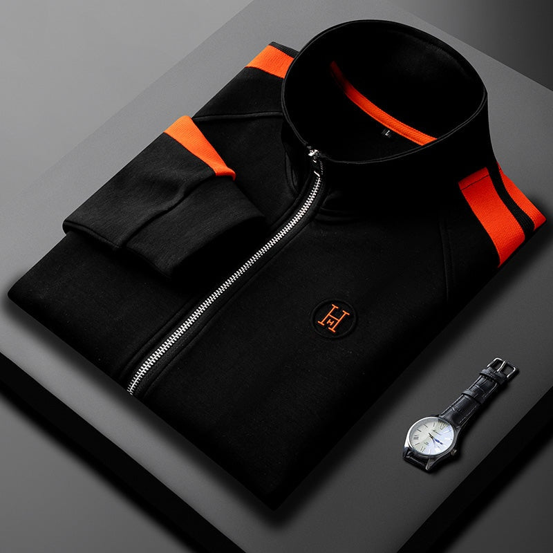 Rodrigo | Conjunto Sudadera Hombre Cremallera Franjas Contraste