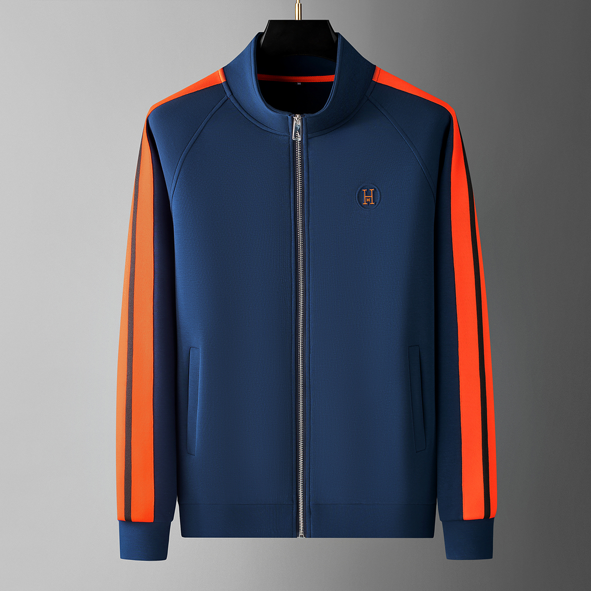 Rodrigo | Conjunto Sudadera Hombre Cremallera Franjas Contraste