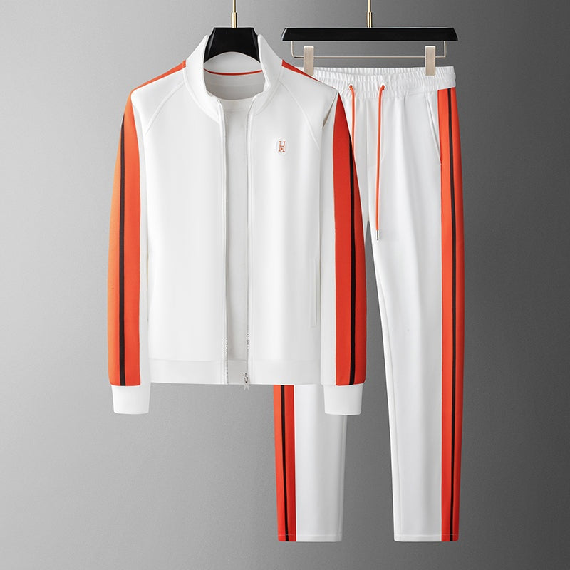 Rodrigo | Conjunto Sudadera Hombre Cremallera Franjas Contraste