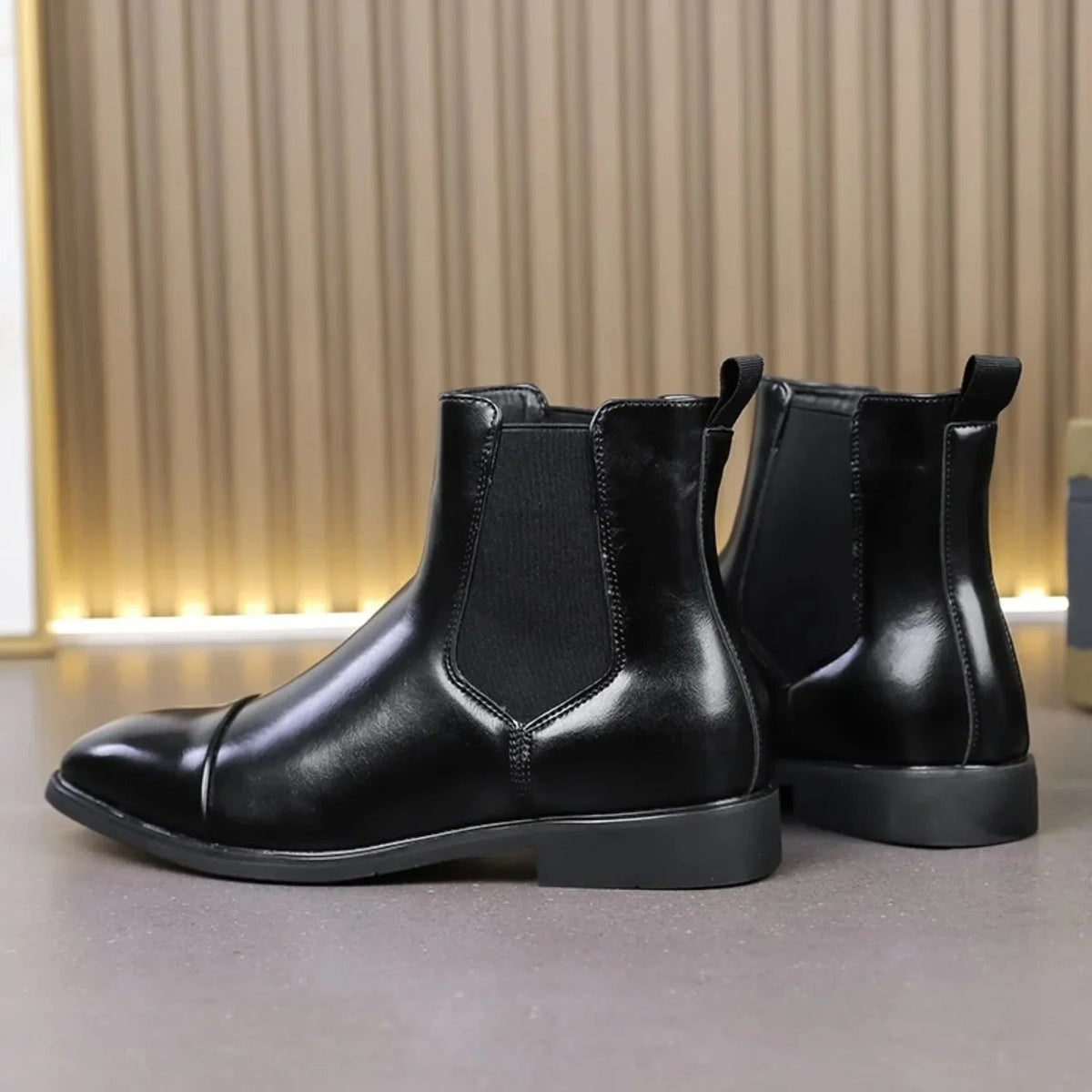 Rubén | Botas Chelsea de Cuero Hombre Suela Contraste