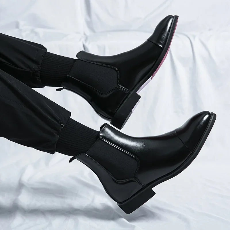 Rubén | Botas Chelsea de Cuero Hombre Suela Contraste