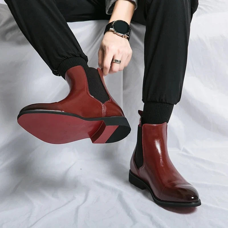 Rubén | Botas Chelsea de Cuero Hombre Suela Contraste