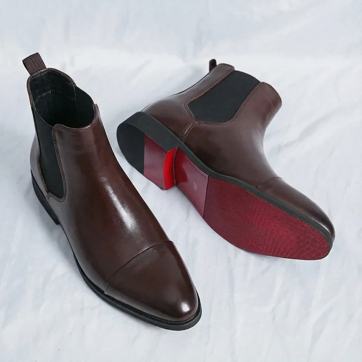 Rubén | Botas Chelsea de Cuero Hombre Suela Contraste