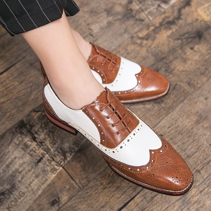 Salvador | Zapatos Oxford Brogue Hombre Cuero Cordones