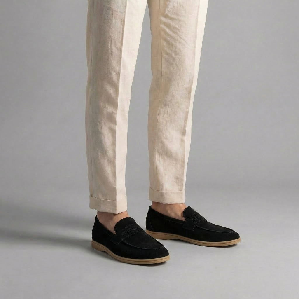 Tomás | Mocasines de Gamuza Hombre Suela Ligera