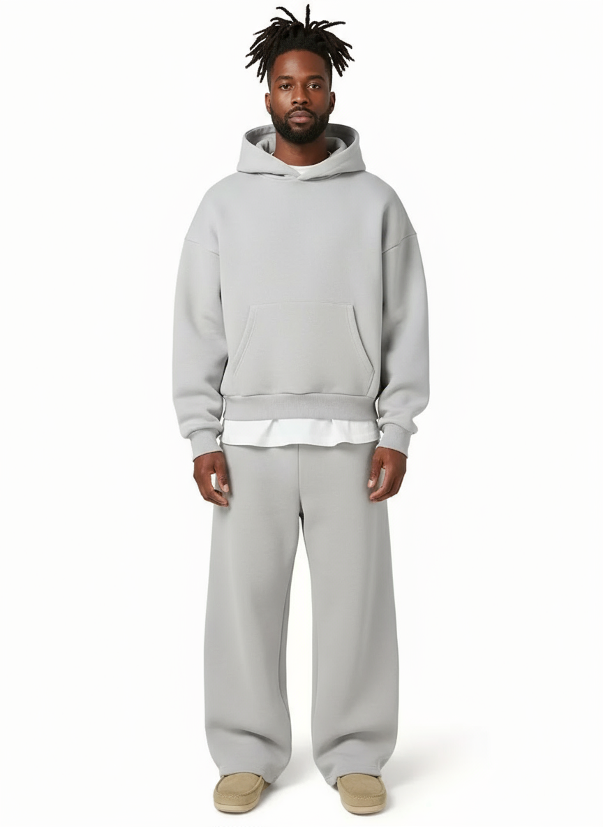 Juan | Conjunto Sudadera Hombre con Capucha Corte Recto