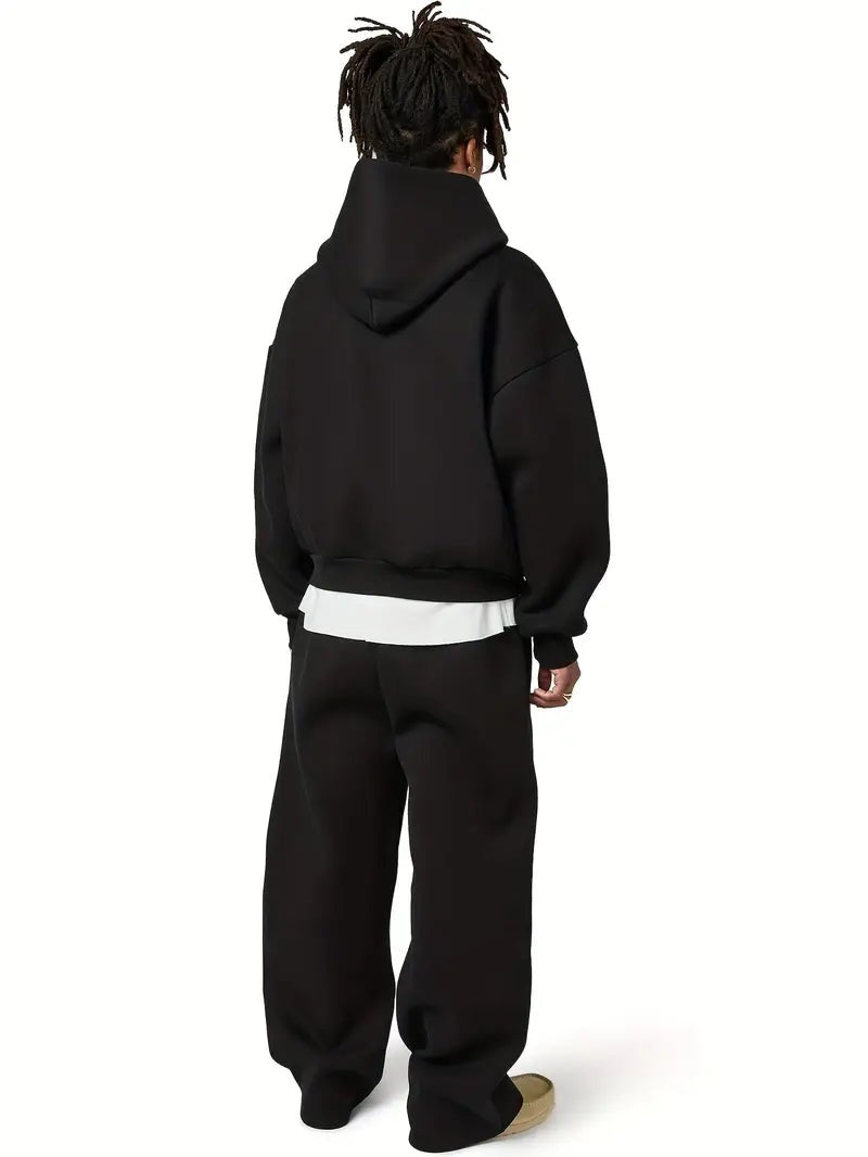 Juan | Conjunto Sudadera Hombre con Capucha Corte Recto