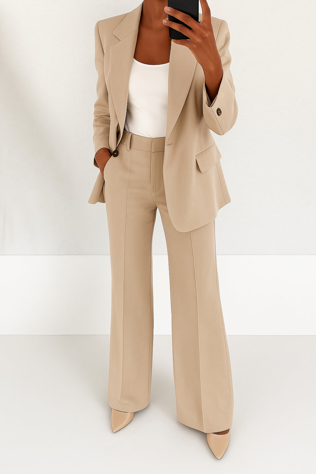 Victoria | Conjunto Sastre Mujer Elegante Cuello Solapa